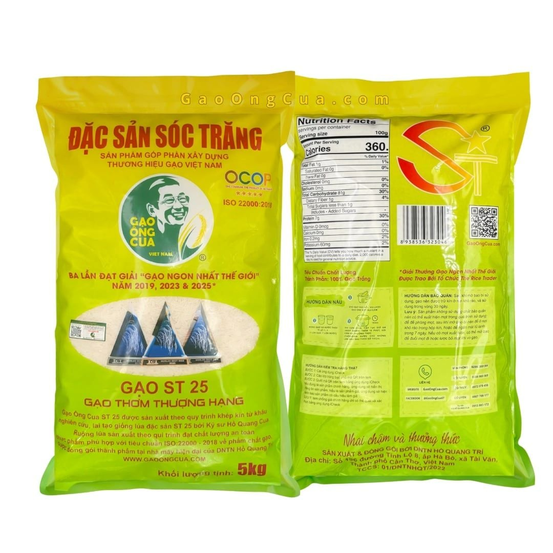 Gạo ST25 - Gạo Ông Cua