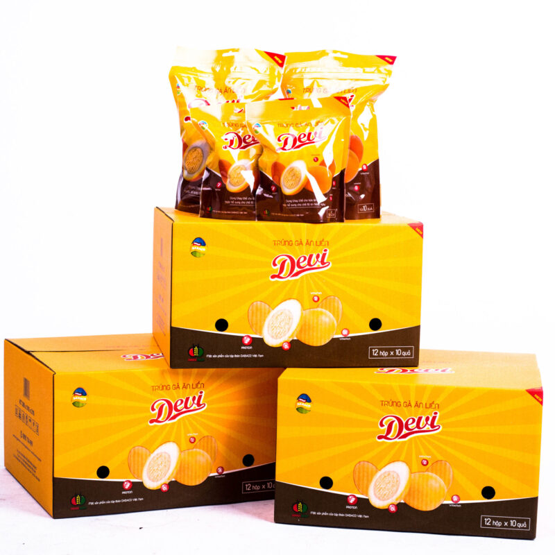 Trứng gà ăn liền vị thường
