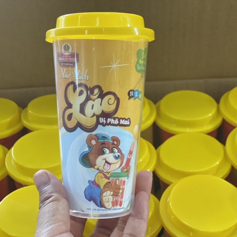 XÚC XÍCH LẮC VỊ PHÔ MAI ly 64gr