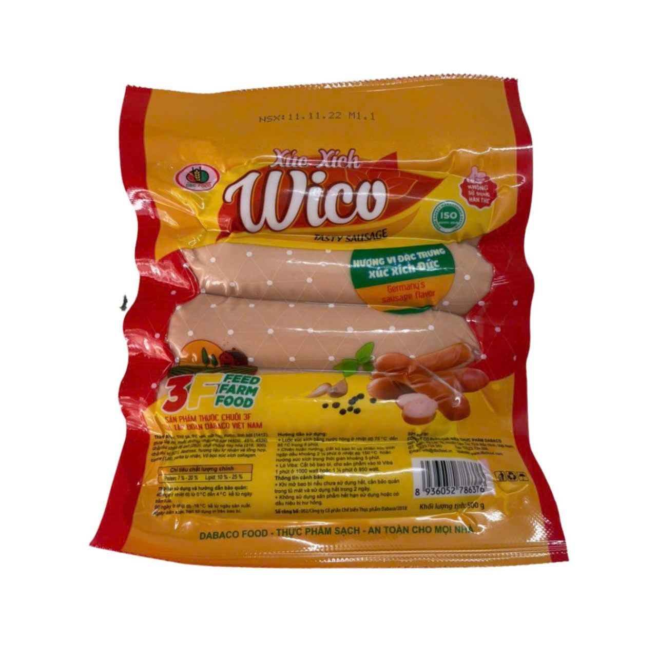 Xúc Xích Tươi Wico 500g