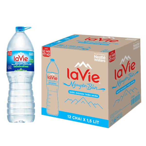 Chuyển đến phần đầu của thư viện hình ảnh Nước khoáng thiên nhiên LaVie 1.5L (12 chai/thùng)