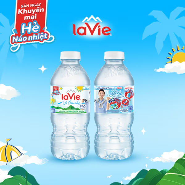 Thùng LaVie Vị Dịu Nhẹ 350ml