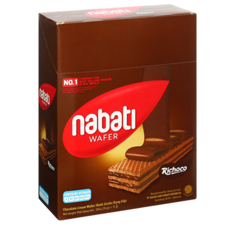 Bánh xốp Nabati Socola 15gx20