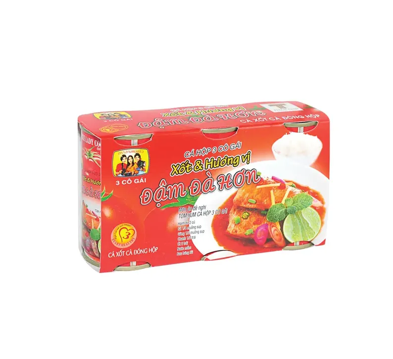 Cá mồi trích nục 3 cô gái 155g