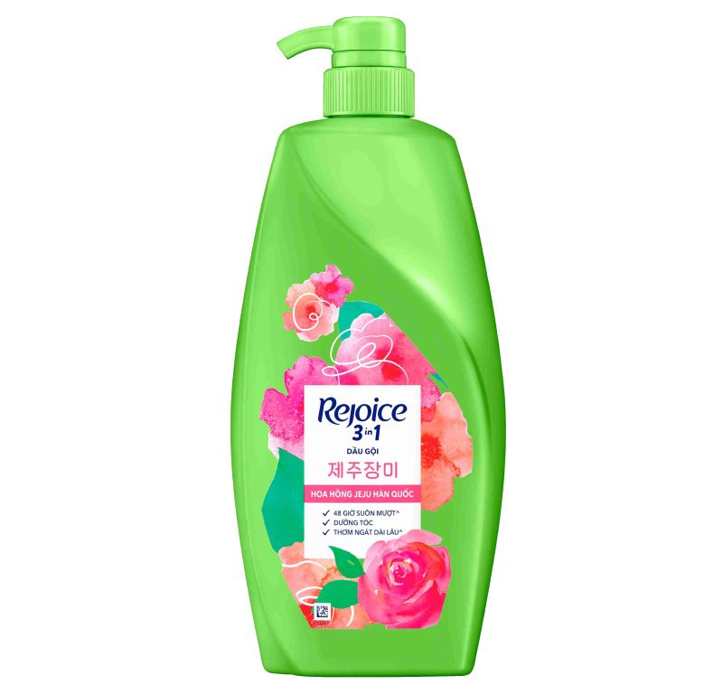 Dầu gội Rejoice mềm mượt Jeju Rose 630ml