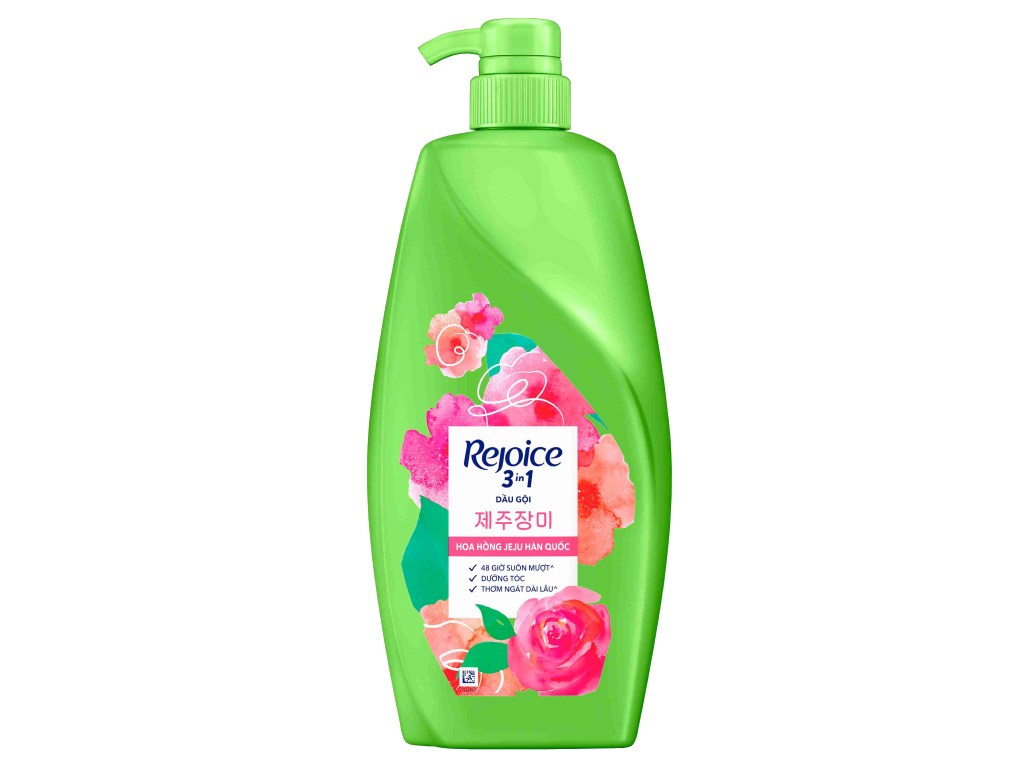 Dầu gội Rejoice mềm mượt Jeju Rose 630ml