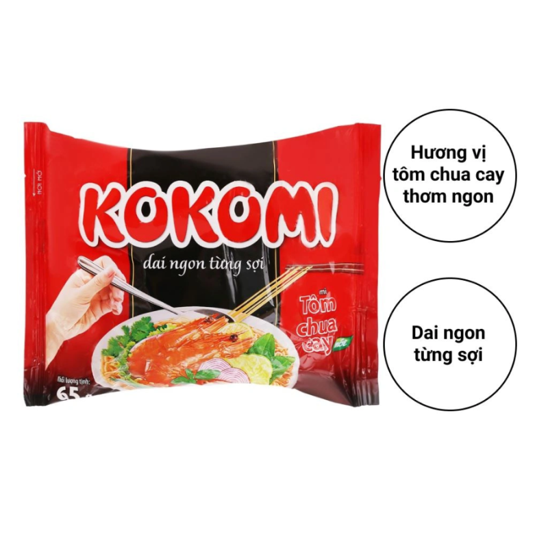 Mì kokomi tôm chua cay 65gr