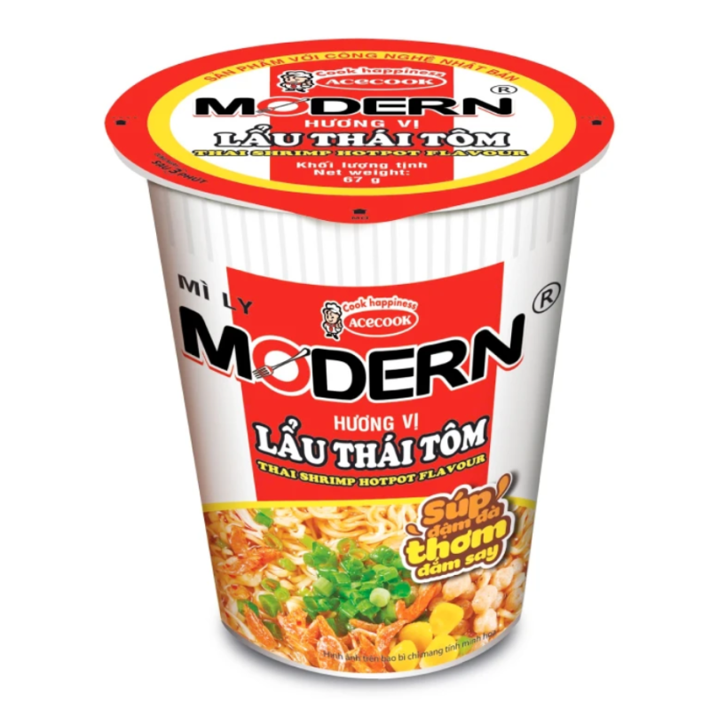 Mì ly Modern Lẩu Thái Tôm 67g