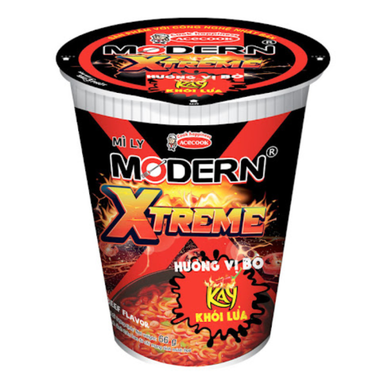 Mì ly Modern X-Treme Bò 66g