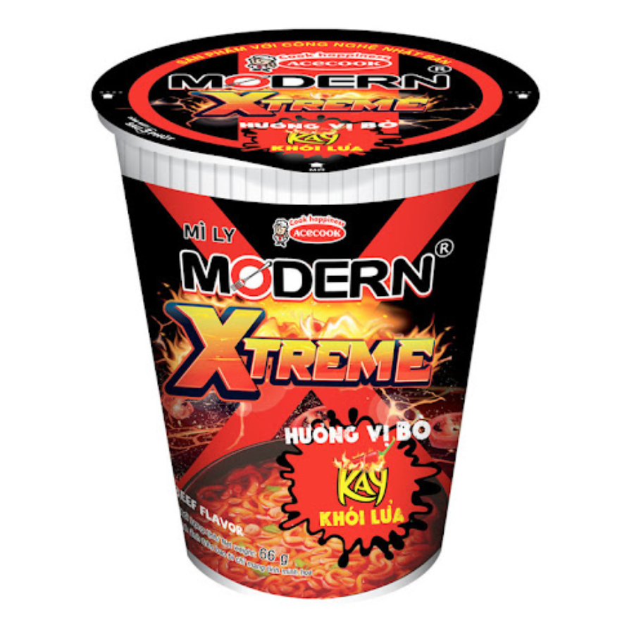 Mì ly Modern X-Treme Bò 66g