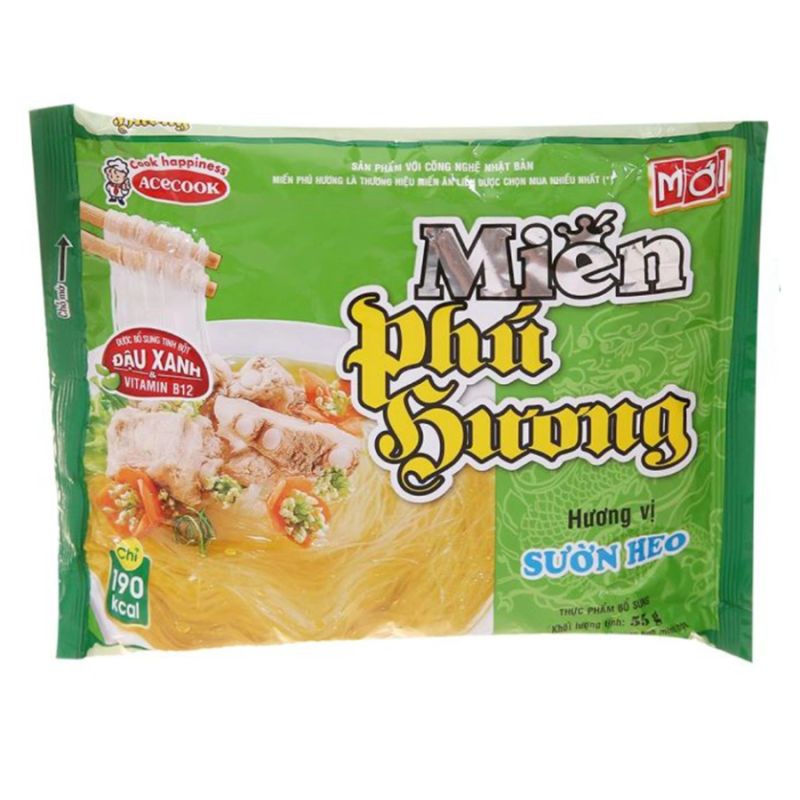 Miến Sườn Heo Phú Hương Acecook 55gx4