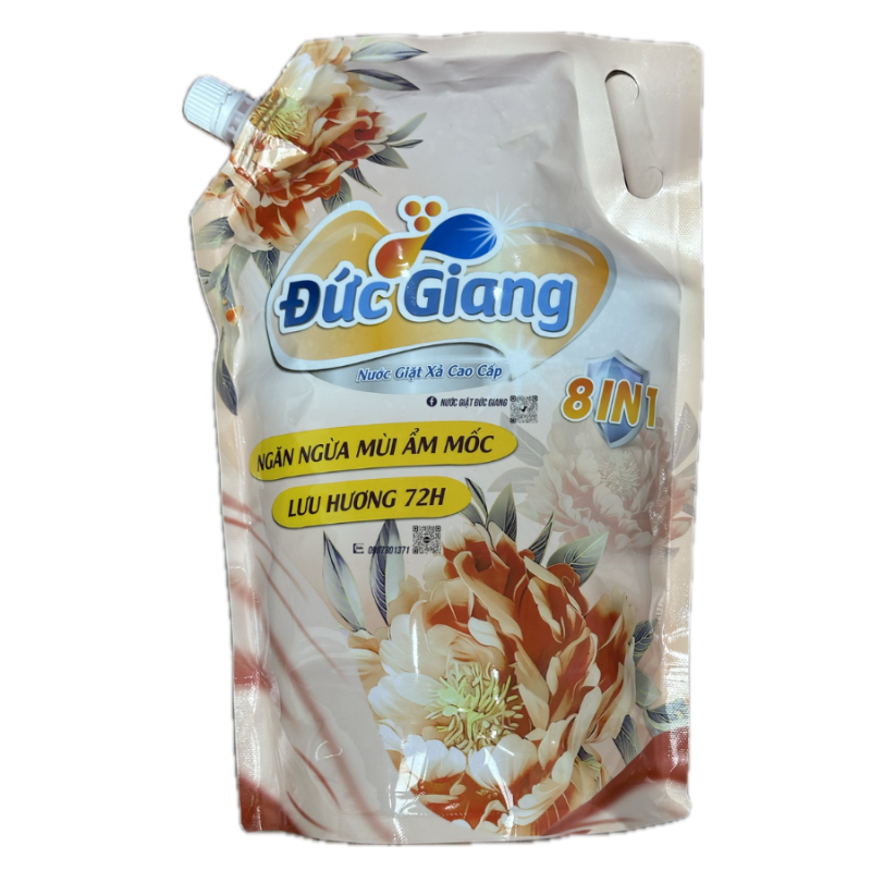 Nước Giặt Đức Giang 2kg Hương Mẫu Đơn 2kg