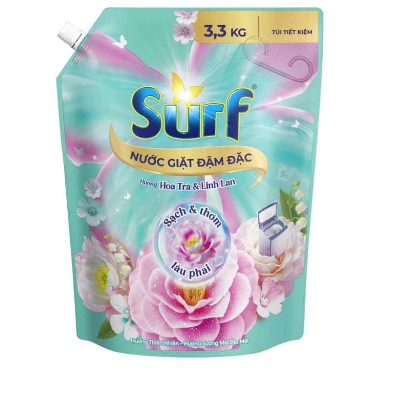 Nước giặt Surf Hương Mát Dịu 3.5kg