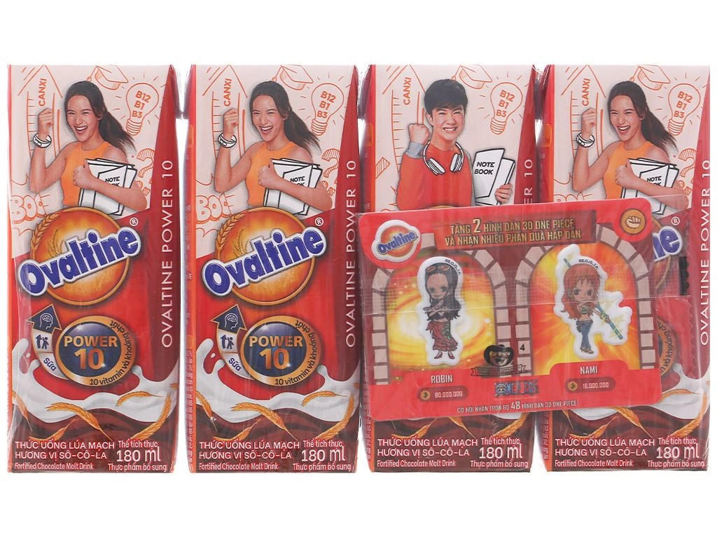 Ovaltine Sữa Cacao Lúa Mạch 180mlx4
