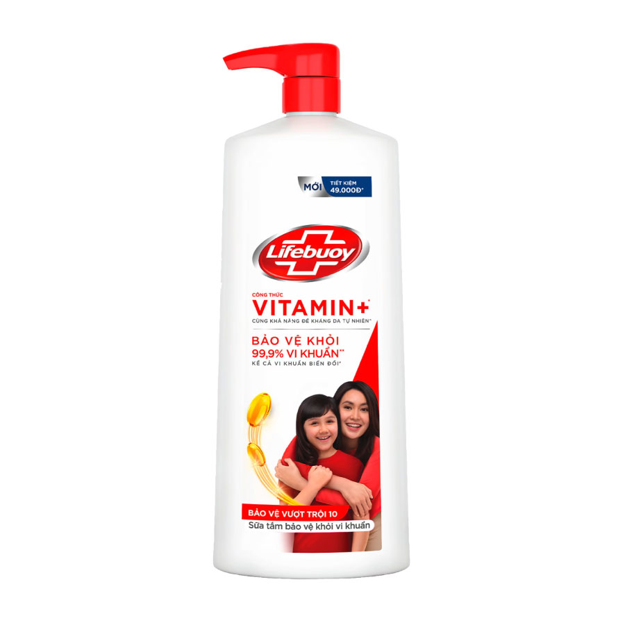Sữa tắm lifebuoy bảo vệ vượt trội 800g