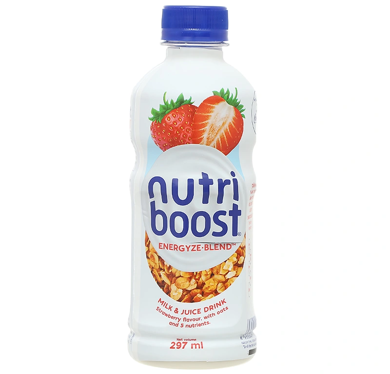 Sữa trái cây Nutriboost hương dâu 297ml