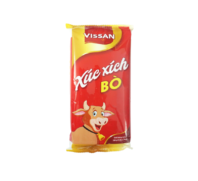 Xúc xích tiệt trùng Bò Vissan 70g