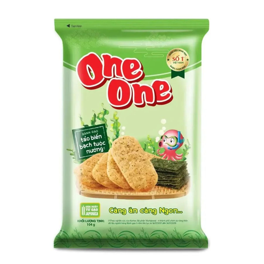 Bánh gạo One One Rong Biển 104g
