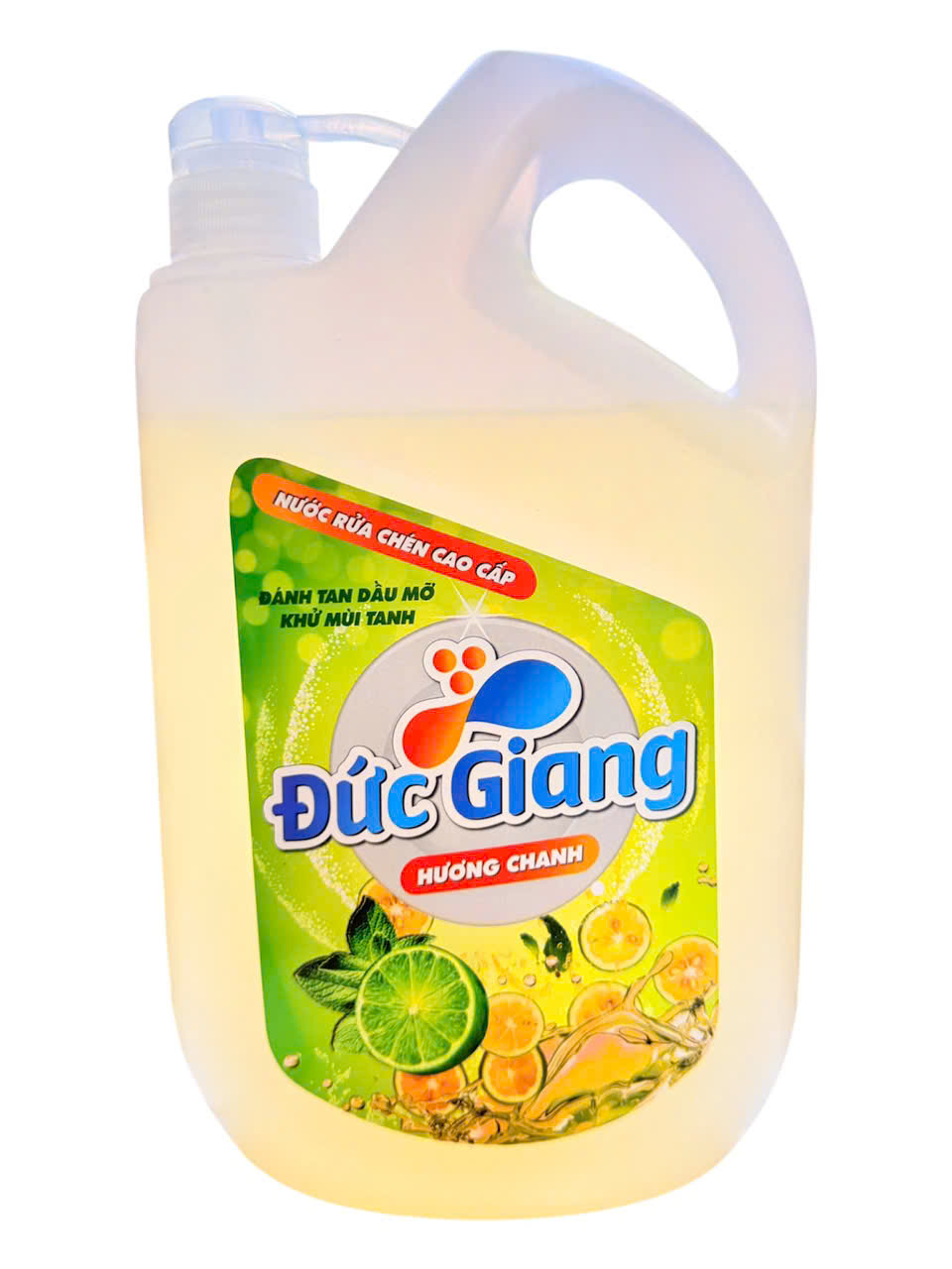 Nước rửa chén Đức Giang hương chanh 2kgx6b