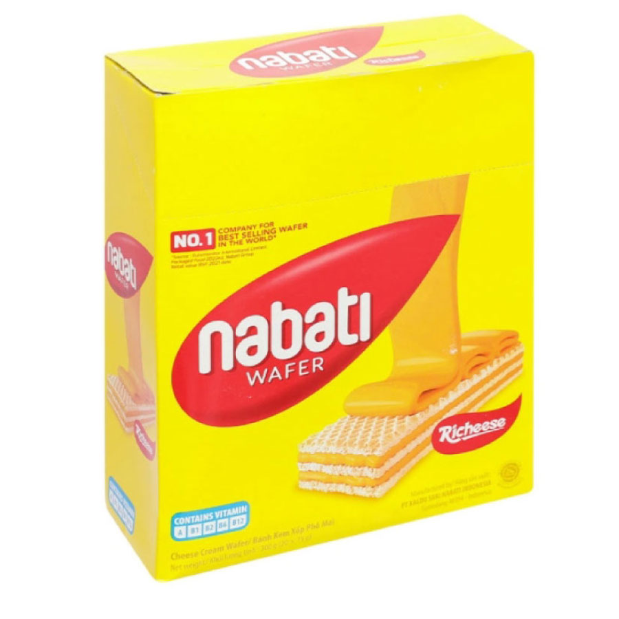 Bánh xốp Nabati Kem Phô Mai 15gx20gói