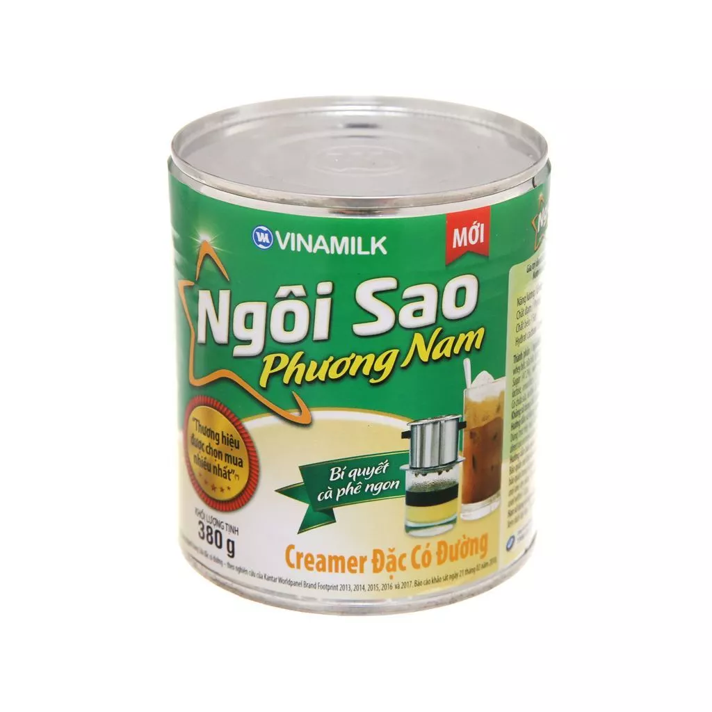 Sữa đặc ngôi sao Phương Nam nhãn xanh lá 380g