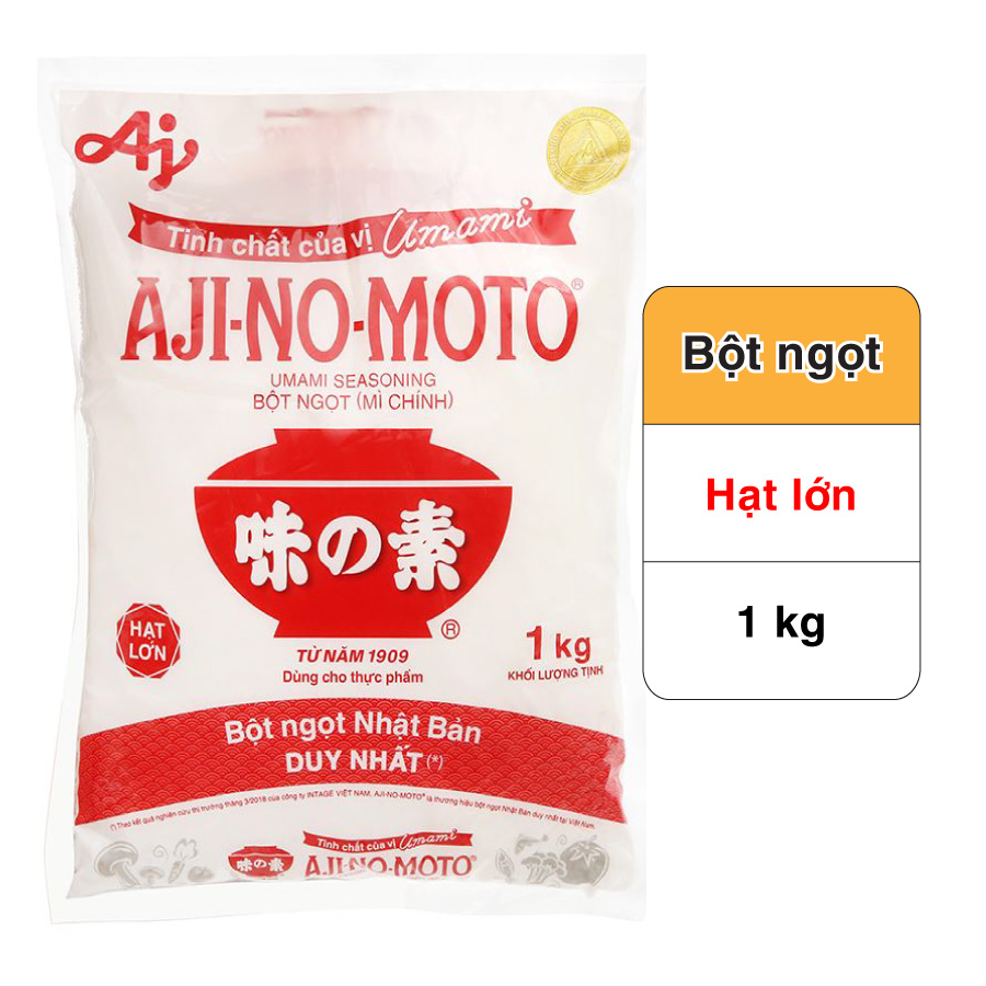 Bột ngọt Ajinomoto 1kg hạt lớn