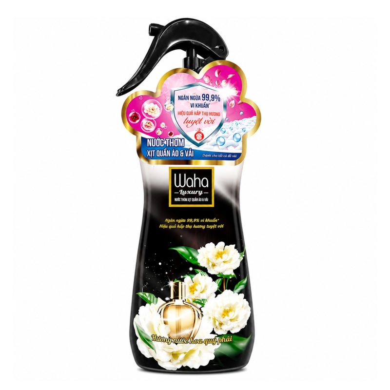 Nước thơm xịt quần áo và vải WAHA 330g Đen