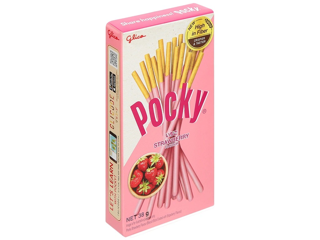 Bánh Pocky Kem Dâu 38g