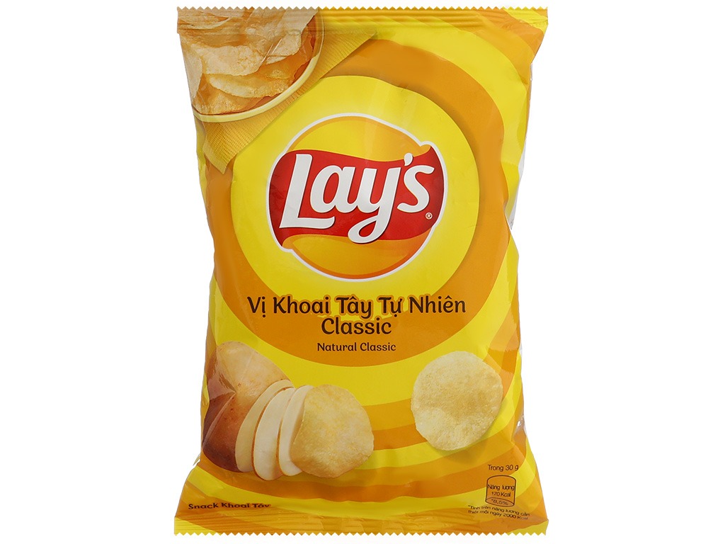 Bánh snack Lay's vị khoai tây tự nhiên 29g