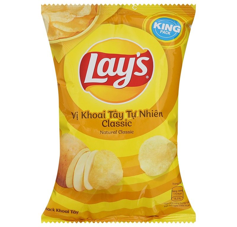 Bánh snack Lay's vị khoai tây tự nhiên 50g