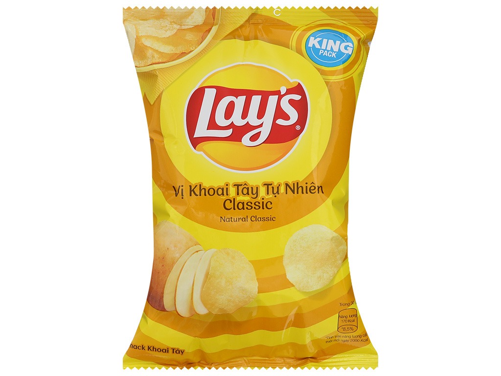 Bánh snack Lay's vị khoai tây tự nhiên 50g