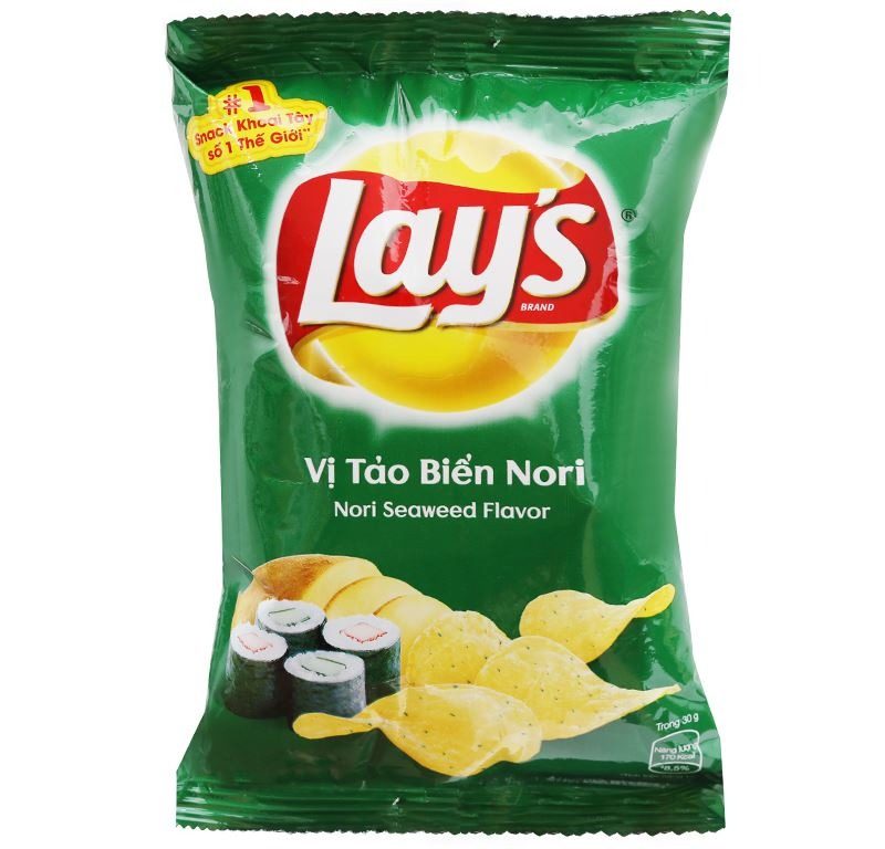 Bánh snack Lay's vị tảo biển Nori 29g
