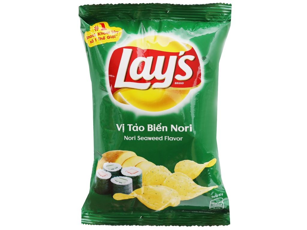 Bánh snack Lay's vị tảo biển Nori 29g