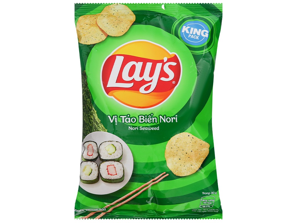 Bánh snack Lay's vị tảo biển Nori 50g