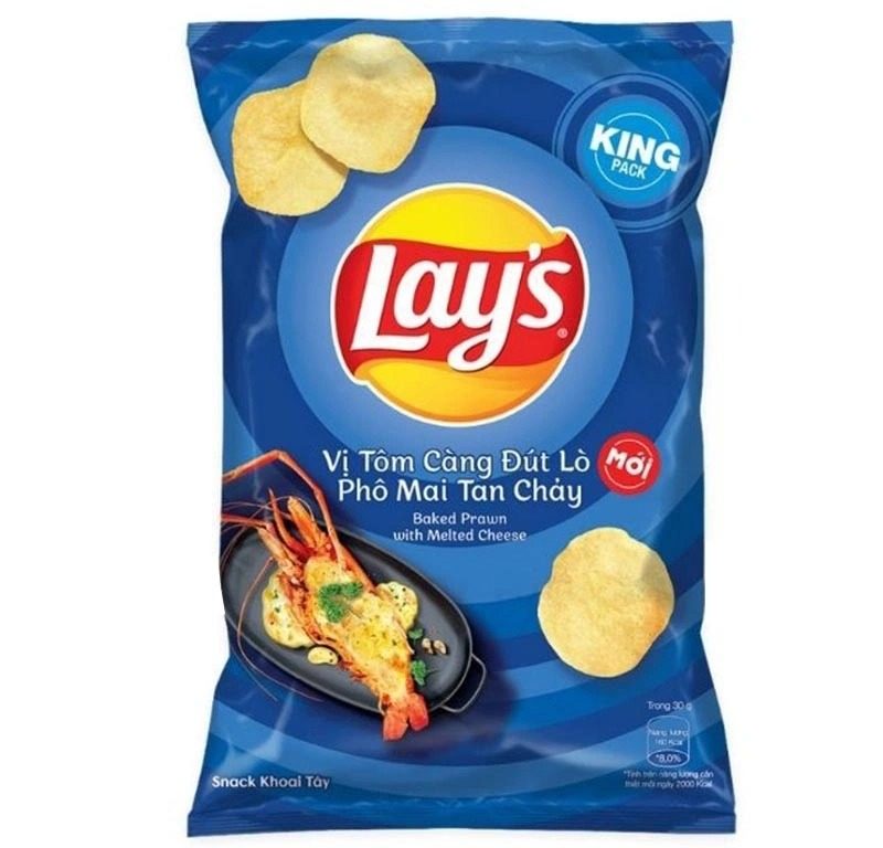 Bánh snack Lay's vị tôm càng đút lò phô mai 29g