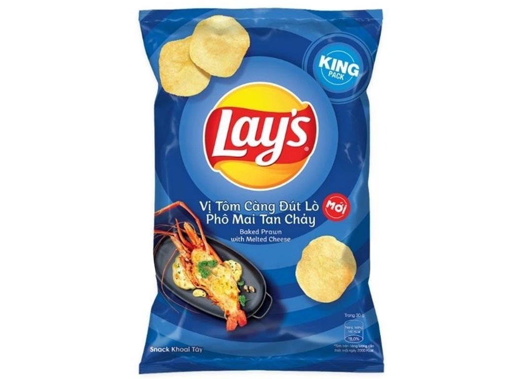 Bánh snack Lay's vị tôm càng đút lò phô mai 50g