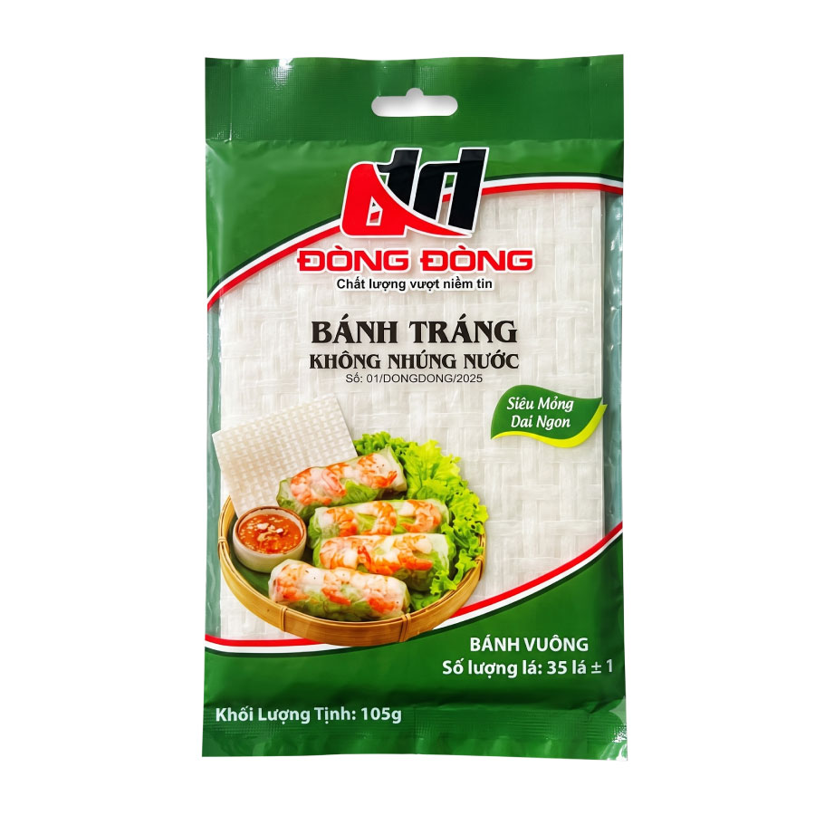 Bánh tráng Đòng Đòng vuông 35 lá