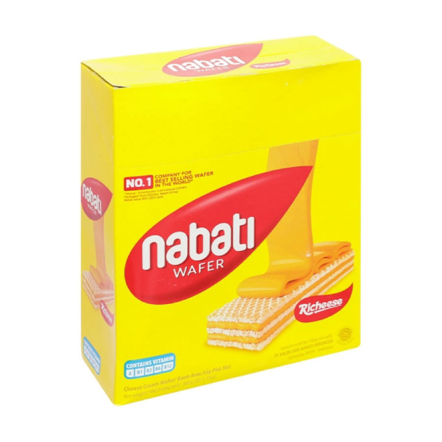 Bánh xốp Nabati Kem Phô Mai 15gx20