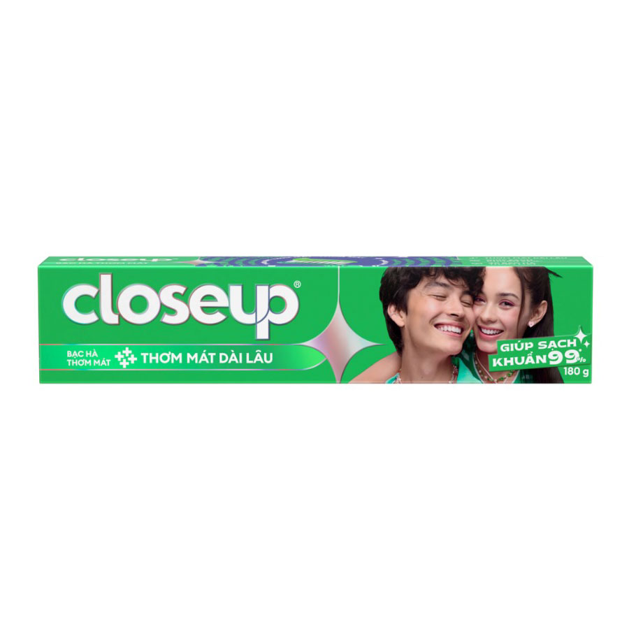 Kem Đánh Răng CLOSEUP Bạc Hà Thơm Mát 180g