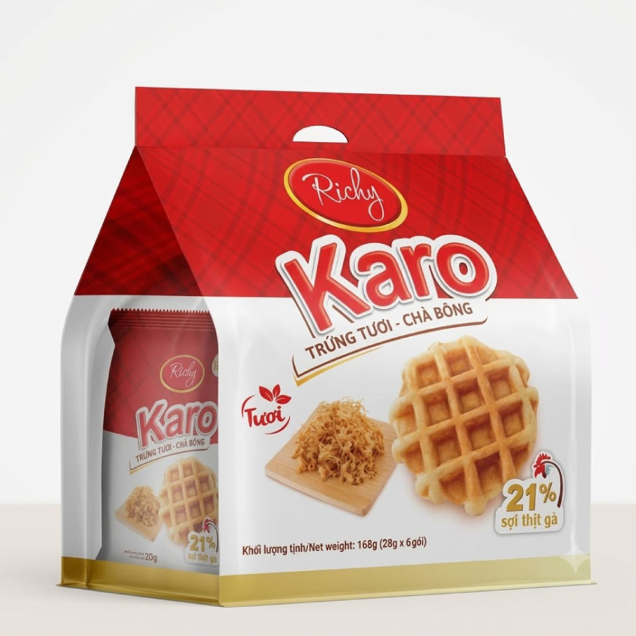 Bánh tươi Karo sợi Gà 26g x 6 gói