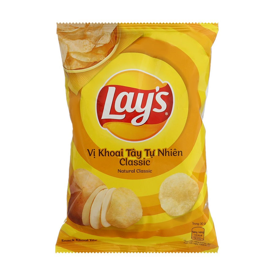 Bánh snack Lay's vị khoai tây tự nhiên 29g