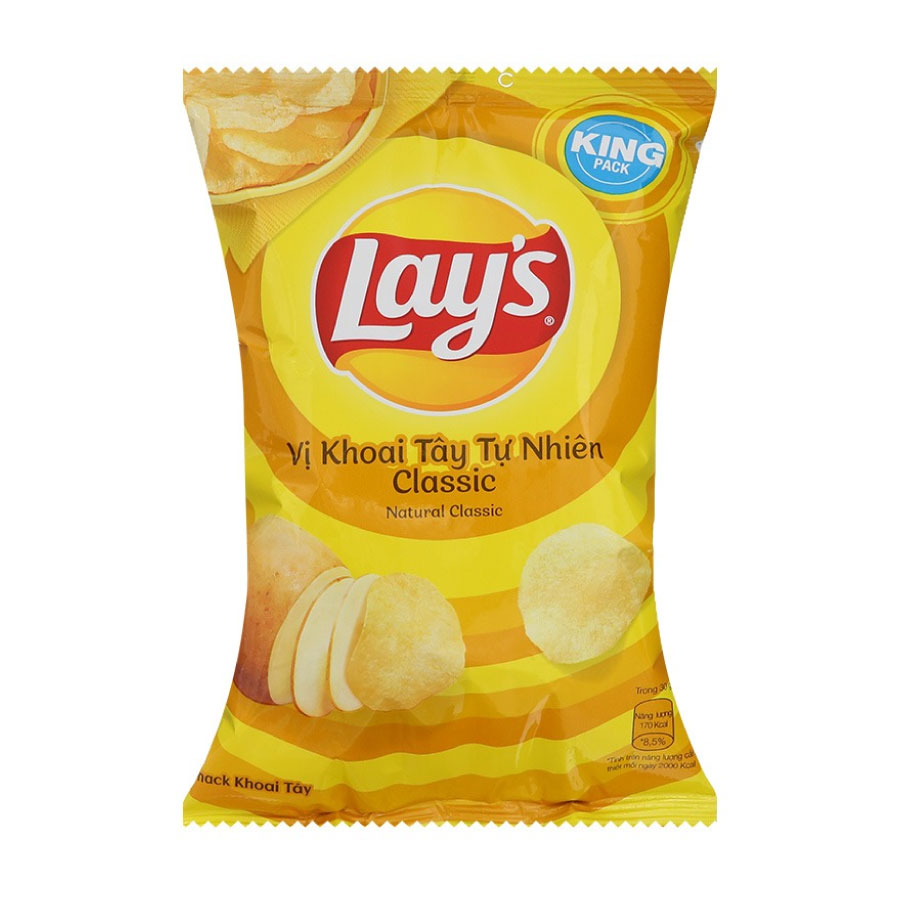 Bánh snack Lay's vị khoai tây tự nhiên 50g
