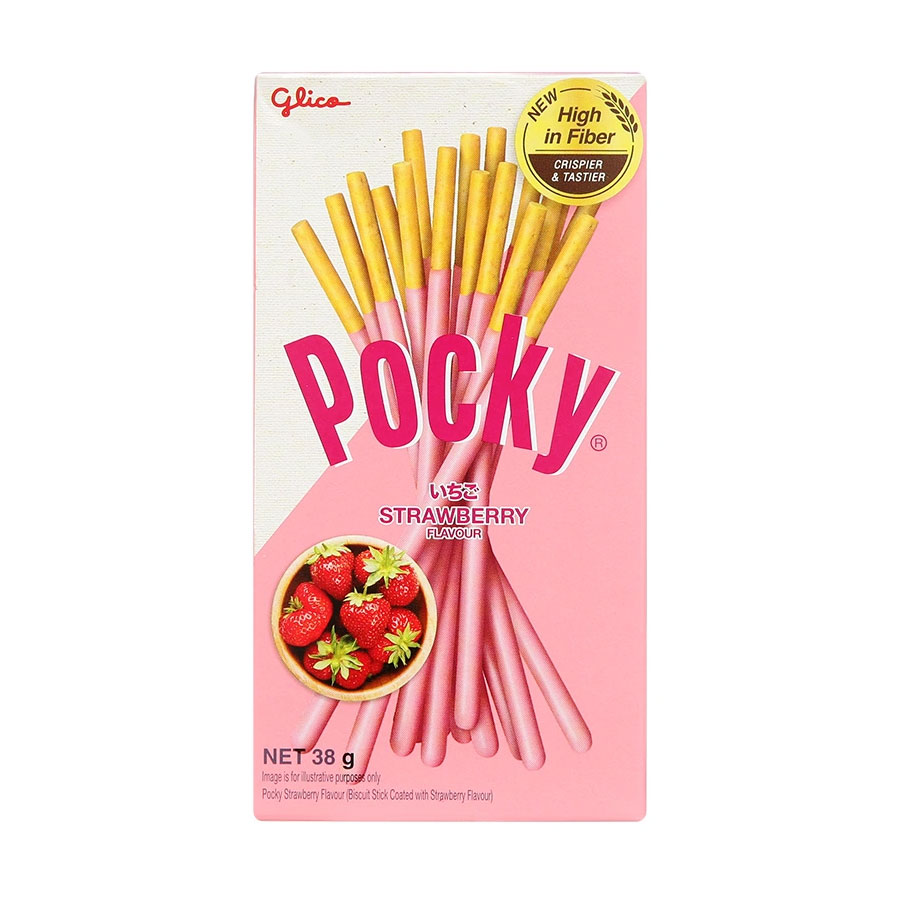 Bánh Pocky Kem Dâu 38g