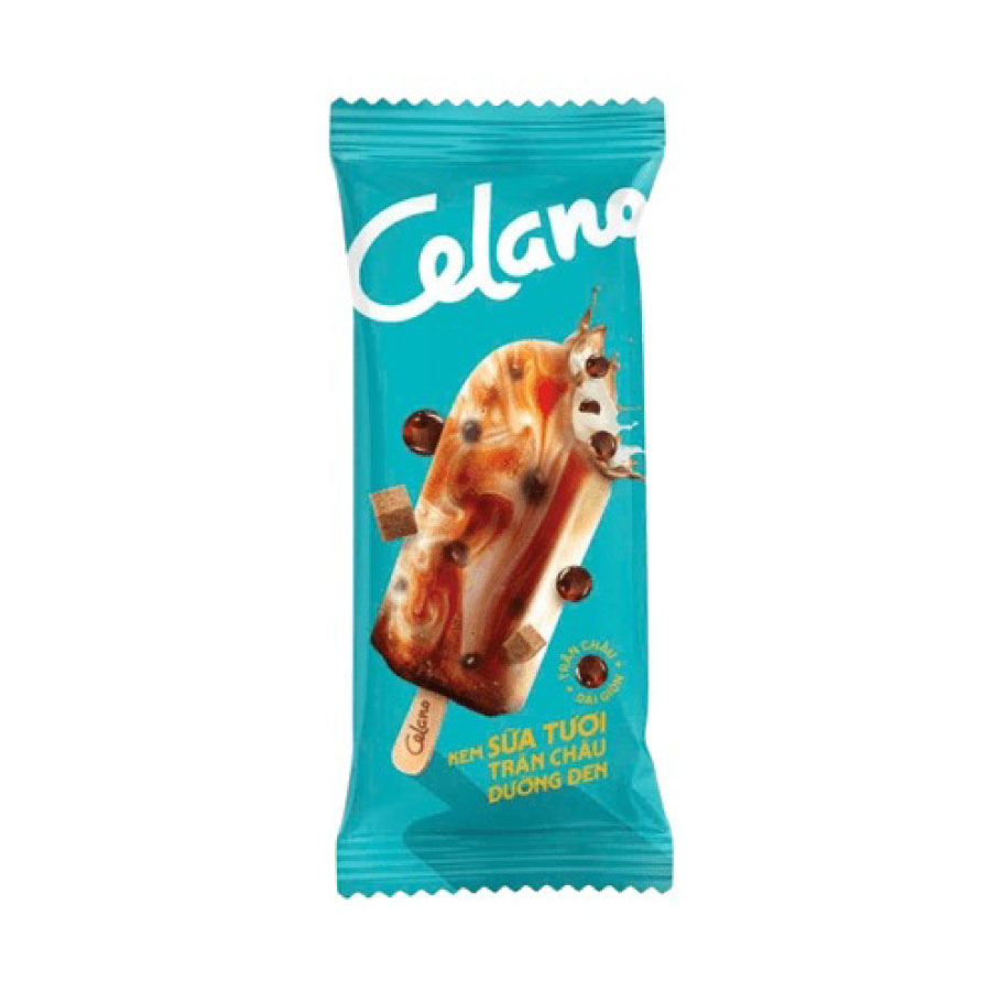 Kem Celano que sữa tươi trân châu đen 65g