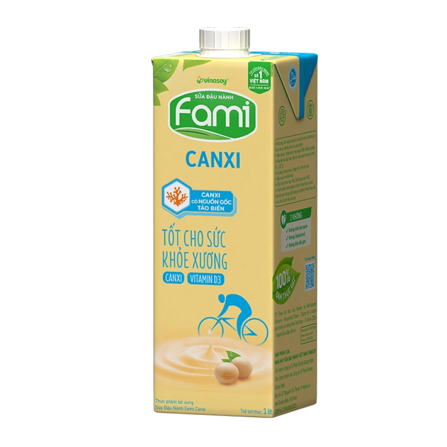 Sữa đậu nành Fami Canxi 1 lít