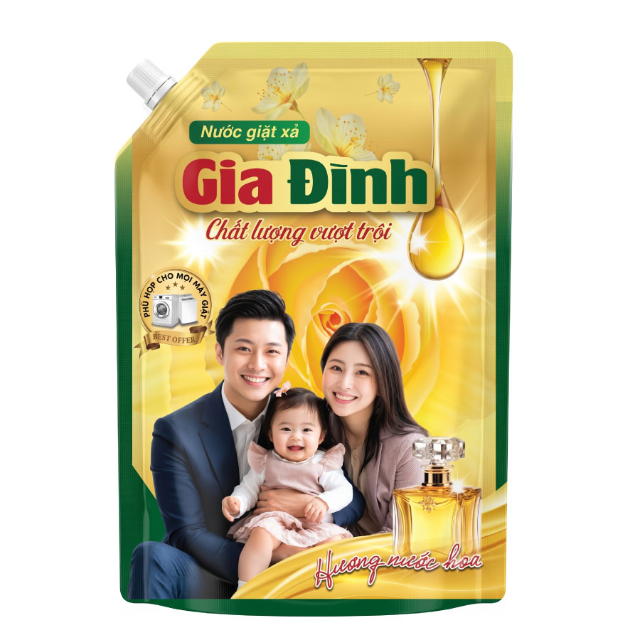 Nước giặt xả Gia Đình túi 2kg